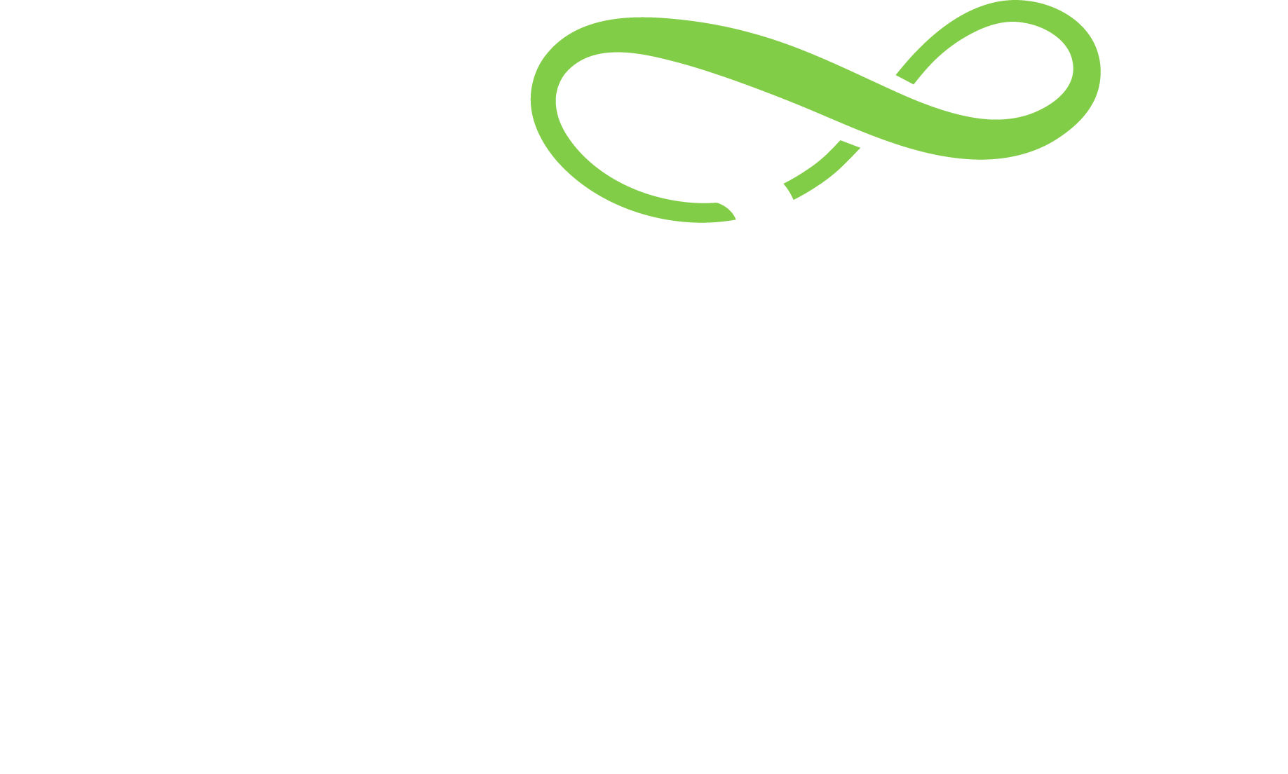 A white and green Infinite Legacy logo.
