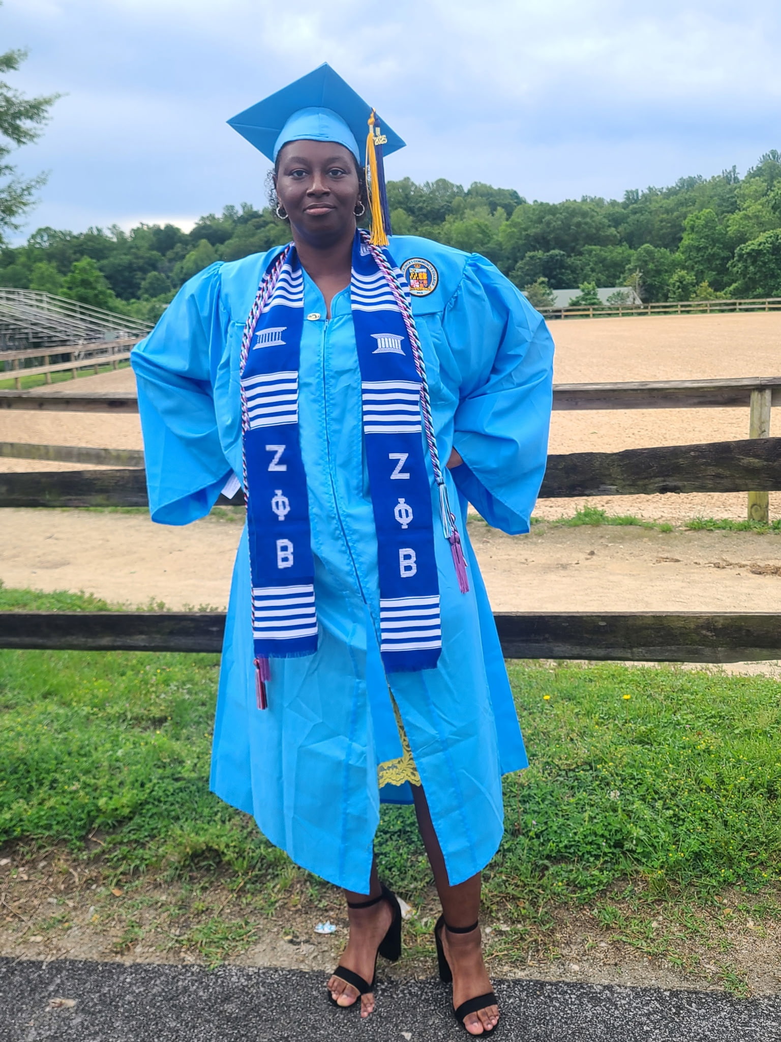 Talisha is wearing her cap and gown to celebrate her college graduation after receiving her liver transplant and her second chance at life.