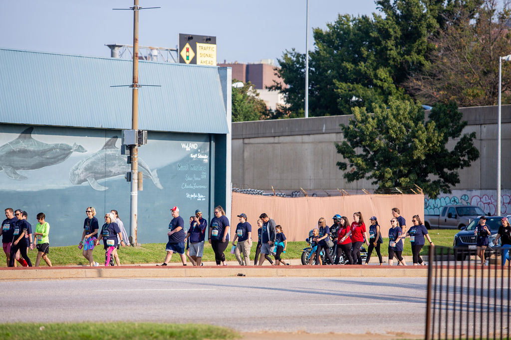 Participants at Infinite Legacy's Annual Donate Life Family Fun Run walk to honor organ, eye and tissue donors in Maryland, Northern Virginia and Washington, DC.