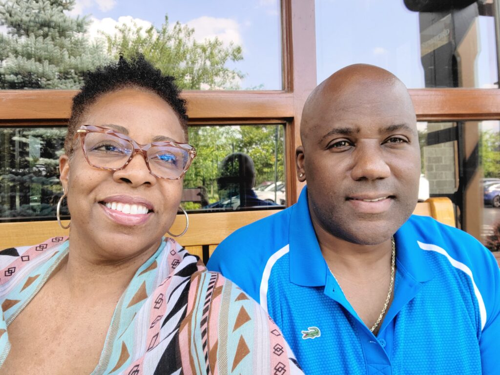 James Harris and his wife, Denise.