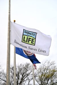 A Donate Life Flag Raising to honor organ, eye and tissue donors in Maryland, Northern Virginia and Washington, DC.